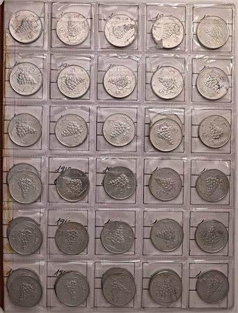 REPUBBLICA ITALIANA. Circa 368 monete dal 1948 al 1959: 151 da una lira, 42...