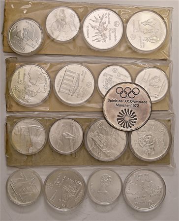CANADA. 4 serie da 4 valori in argento ciascuna (2 da 10 dollari e 2 da 5...