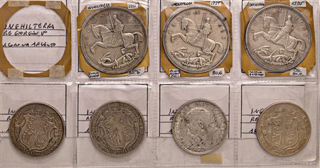 GRAN BRETAGNA. Giorgio V (1910-1936). Oltre 160 monete in argento.
