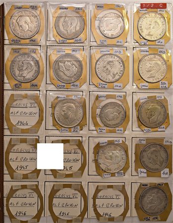 GRAN BRETAGNA. Giorgio VI (1936-1952). Circa 180 monete, in vari metalli.