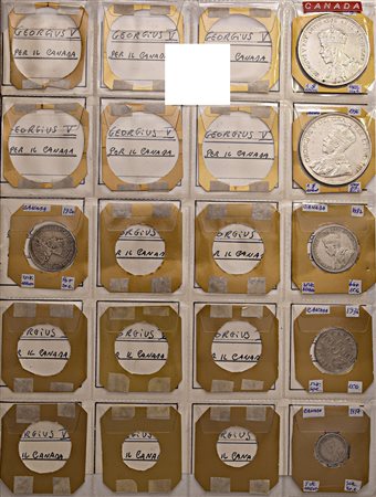 Colonie Inglesi. Giorgio V (1910-1936). Circa 87 monete, metalli vari, anche...