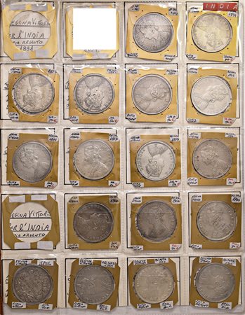 INDIA. Guglielmo IV e regina Vittoria. Circa 150 monete, di cui 83 in...