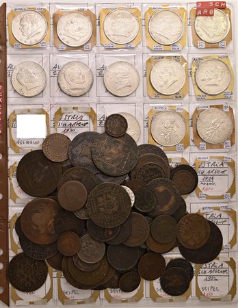 AUSTRIA. Circa 260 monete dei secoli XVIII e XIX, moltissime in rame. In...