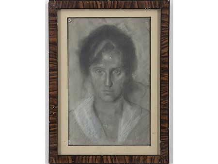 Giuseppe Amisani (1881–1941) Ritratto femminile 29.5x19.5 cm Disegno su carta