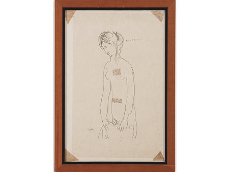 Amedeo Modigliani Beatrice 57x38 cm Serigrafia