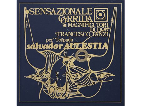 Salvador Aulestia (1919-1994) Sensazionale corrida 50x70 cm Litografie