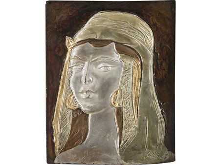 Gregorio Sciltian (1900–1985) Senza titolo 31x25 cm Sbalzo