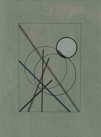 Luigi Veronesi (1908-1998) Senza titolo, 1983 china e matita su carta, cm...