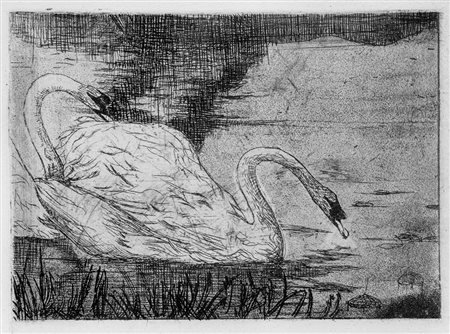 Umberto Boccioni (1882-1916) Senza titolo acquaforte su carta, cm 13x16...