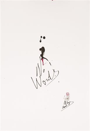 UGO CARREGA (1935-2014)No words, 2007Tecnica mista su cartoncinocm...