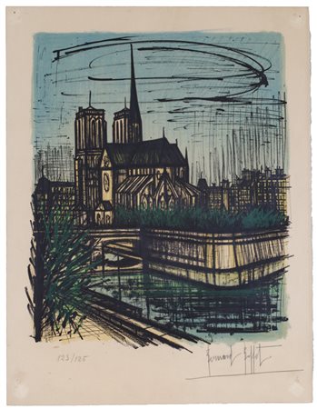 BERNARD BUFFET (1928-1999)Senza TitoloLitografiacm 65x50Firma e numerazione...