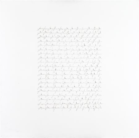 ALFREDO RAPETTI (1961)Lettera bianca, 2010Acrilici su telacm 100x100x5Firma,...