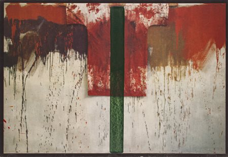 HERMANN NITSCH (1938)Ubermalte bild-lithographien, 1991Cofanetto in legno...