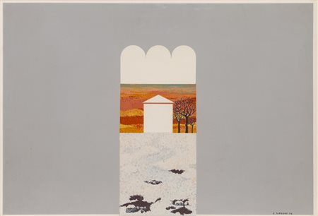 ELIO TORRIERO TORRIERI (1945)Inverno, 1972Olio su telacm 51x73Firma e...