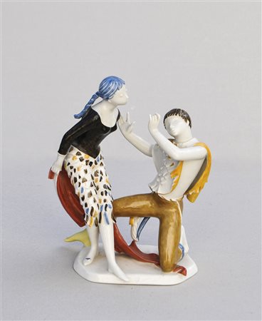Johanna Künzli Gruppo ballerini “Papageno”, anni ‘60;Ceramica, h. 28 cm,...