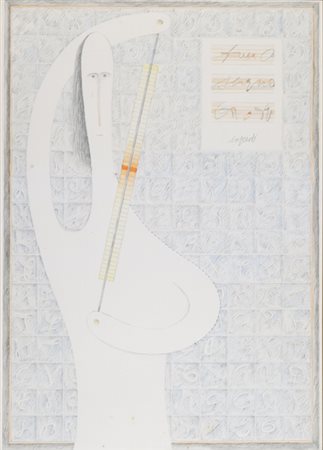 Antonio Lo Presti Senza titolo, 1986 Tecnica mista su carta, cm. 70x50...