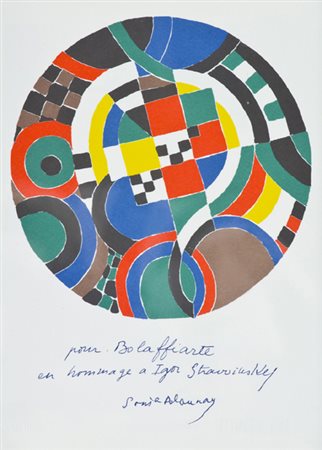 Sonia Delaunay Gradizhsk 1885 - Parigi 1979 Le nove muse, Euterpe...