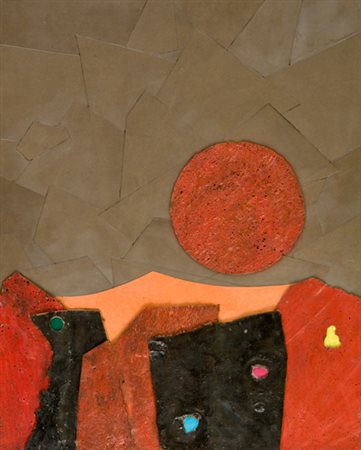 Roberto Crippa Monza (Mi) 1921 - Bresso (Mi) 1972 Soleil, 1962 Collage su...