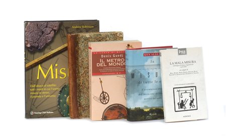 Lotto composto da cinque libri su misure-ENFour books on measures