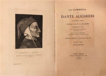 La Commedia di Dante Alighieri col commento di Stefano Talice da Ricaldone....