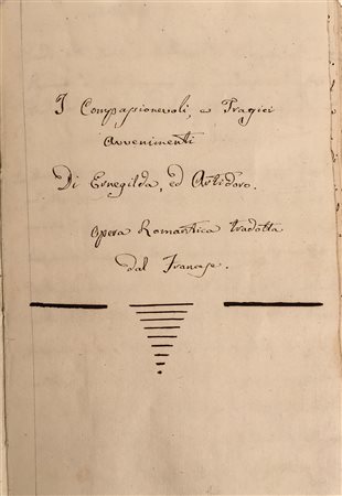 I compassionevoli e tragici avvenimenti di Ernegilda ed Artidoro. Opera...