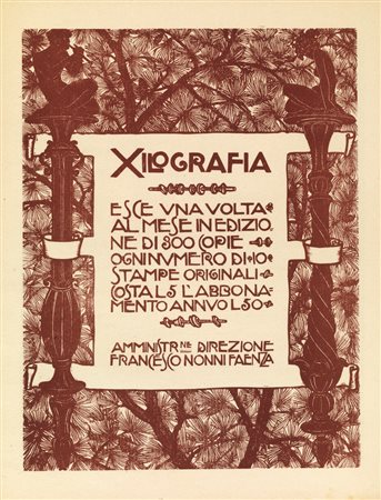 XILOGRAFIA. PUBBLICAZIONE MENSILE DI XILOGRAFIE ORIGINALI. 1924/26 Raccolta...