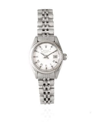 ROLEX OYSTER PERPETUAL DATE JUST LADY, REF. 6917/4, CASSA N. 6'058'797 1980...