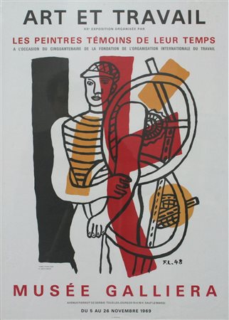 LEGER FERNAND Argentan (F) 1881 - 1955 Gif-sur-Yvette (F) "Art et travail"...