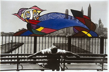 Louis Stettner (1922 - 2016) Promenade, New York, 1993 Vintage C-print cm...