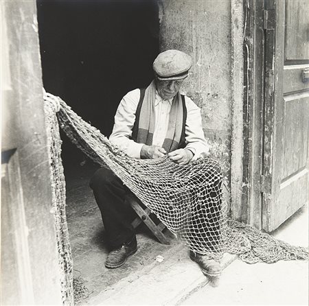 Mimmo Castellano (1932) Vecchio pescatore, anni 1960 Stampa vintage alla...