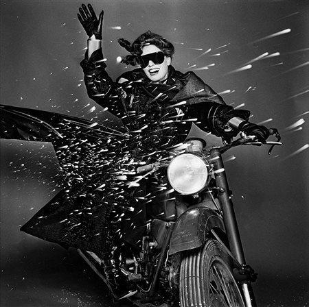 Gian Paolo Barbieri (1938) Christiana Steidten, Moto Guzzi, Vogue Italia,...