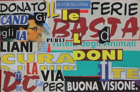 Lucia Marcucci (Firenze 1933) La via 2007 Dim.60x90 Collage e tecnica mista...