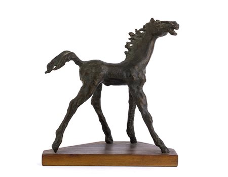 AUGUSTO MURERFalcade, 1922 - Padova, 1985 Cavallo, 1975 Scultura in bronzo,...