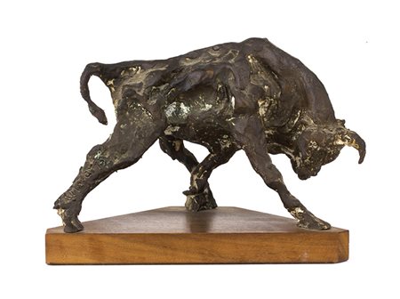 AUGUSTO MURERFalcade, 1922 - Padova, 1985 Toro, 1975 Scultura in bronzo, h....