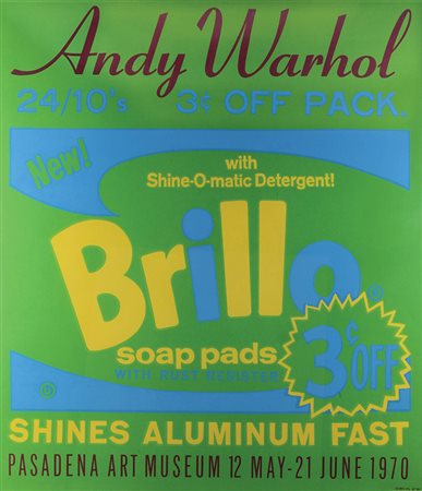 ANDY WARHOL Pittsburg, 1928 - New York, 1987 Brillo - Pasadena Art Museum,...