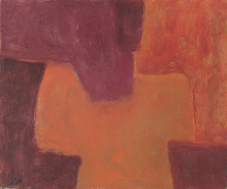 SERGE POLIAKOFF (1906-1969) Composition Abstraite, 1963 ca olio su tela, cm...
