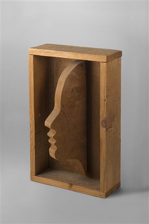 MARIO CEROLI Senza titolo, 1970 legno pino di Russia, cm 32x20,5x7,5...