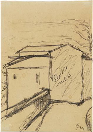 Ottone Rosai Firenze 1895 - Ivrea (To) 1957 Tre disegni A) Paesaggio con...