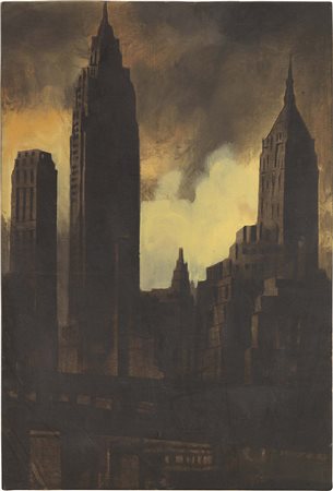 Luca Pignatelli Milano 1962 New York, 2004 Olio su tela, cm. 60,5x40,3 Firma,...