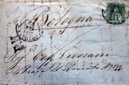 Toscana 1851-num.6 su busta Prezzo di catalogo : 1.200 €