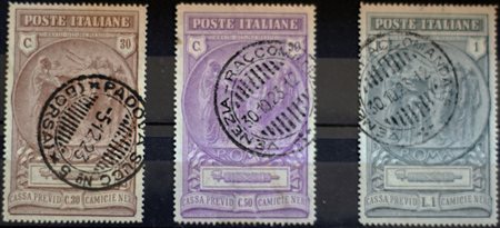 1923 num.147-149, usati, certificato Biondi Prezzo di catalogo : 650 €