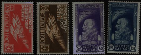 1935 num.384-387 senza linguella, num.387 firma Biondi Prezzo di catalogo :...