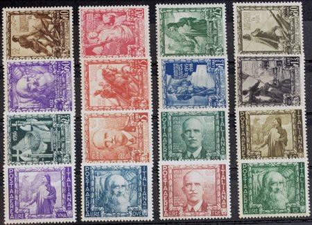 1938 num.439-448, + aerea 111-116 senza linguella Prezzo di catalogo : 400 €