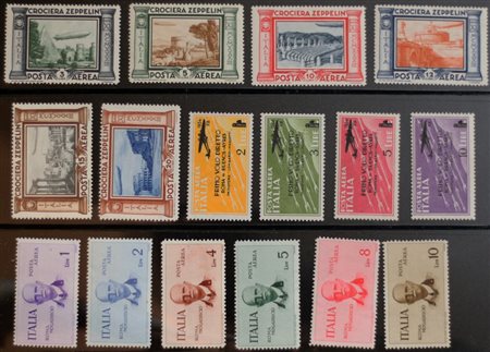 1933/34 aerea 45-50, 56-59, 83-88 linguellate Prezzo di catalogo : 290 €