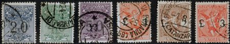 1924 segnatasse per vaglia num.1-6 usati Prezzo di catalogo : 130 €