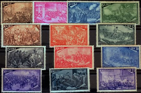 1946/48 num.566-593, aerea 146-147, espresso 32 senza linguella Prezzo di...