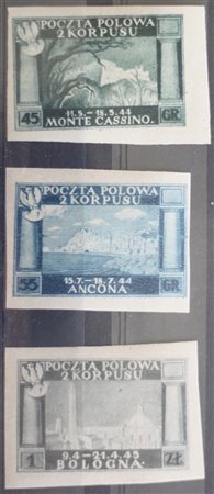 1946 num.1A-3A con gomma senza linguella Prezzo di catalogo : 550 €