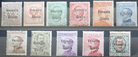 1918/19 Venezia Giulia num.19-29 linguellati Prezzo di catalogo : 600 €