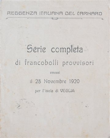 1920 Veglia num.5-10, espressi 1,2 usati su cartoncino commemorativo Prezzo...