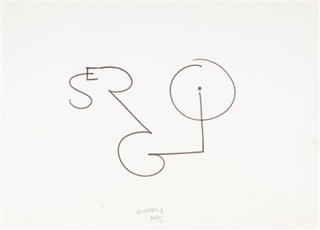 BRUNO MUNARI 1907 - 1998 Sergio, 1982 Pennarello su carta, cm. 20 x 27...